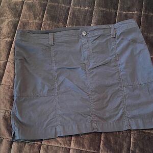 Chico's Navy Blue Mini Skirt with Built In Shorts